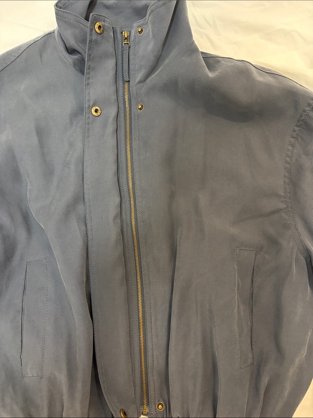 Max Studio Slate Gray/Blue Bomber Jacket - Picture 3 of 9